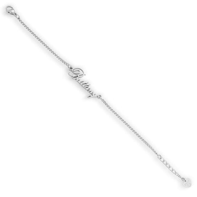 Custom/Personalized Heart Nameplate Curb Bracelet